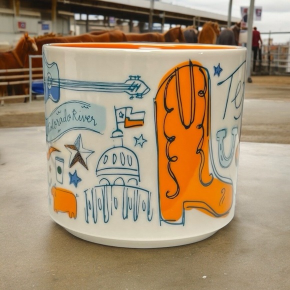 Starbucks Texas Howdy Been There 14oz Coffee Mug Collectible Lone Star New - Picture 13 of 14